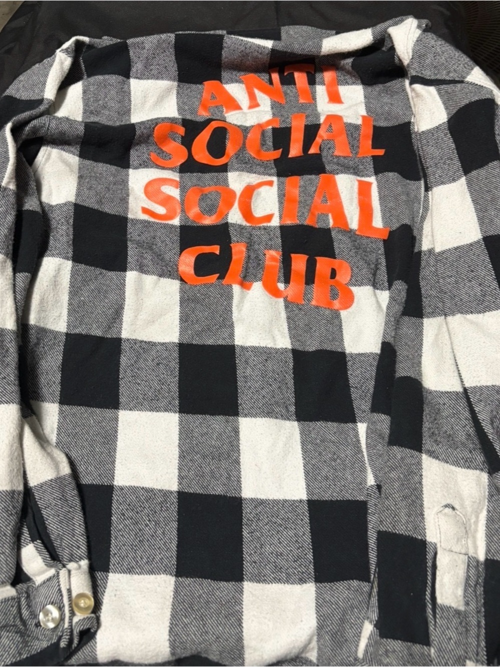 Anti Social Social Club plaid sweater